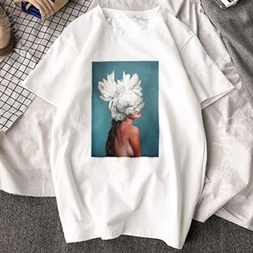 Feather T-shirt / L