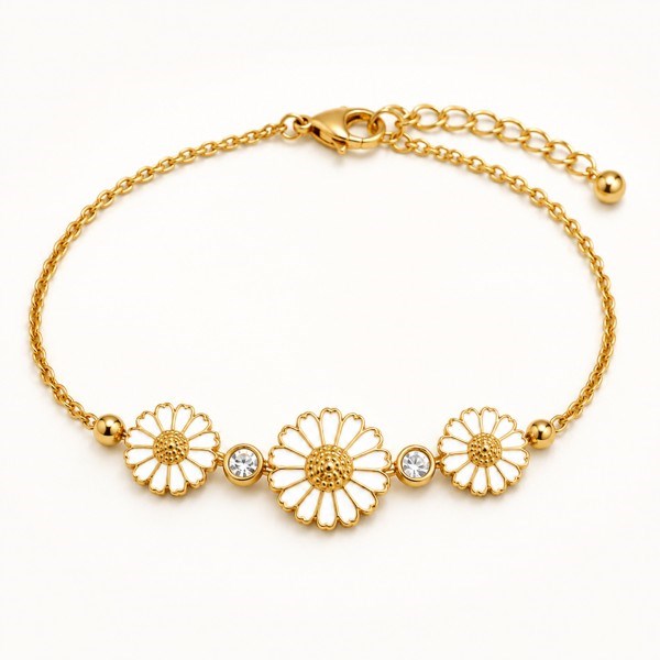 Smuk marguerit armbånd