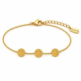 Sun Burst armbånd - guld