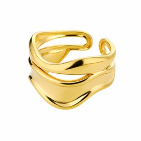 Ondine bølgering i guld