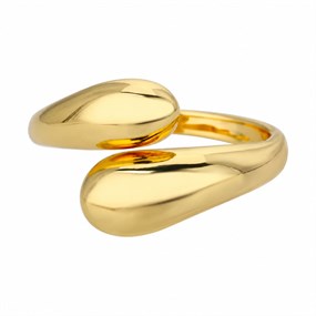 Sculptura åben ring i guld