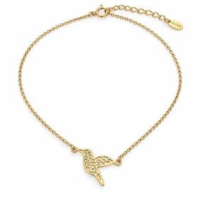 Colibri halskæde med fugl - guld