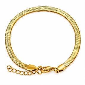 Serpent sildebensankelkæde - guld