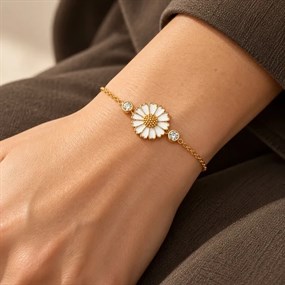 Marguerit armbånd - guld